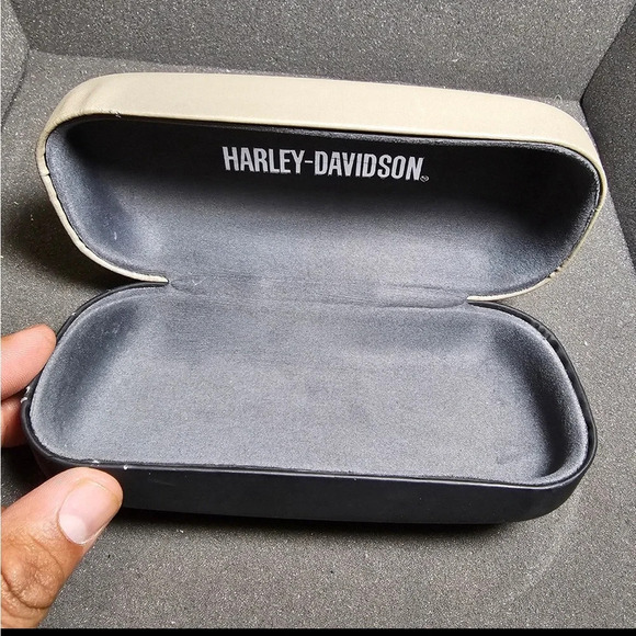 HARLEY-DAVIDSON Eyeglasses/sunglasses hard case Tan/Black - Picture 4 of 7